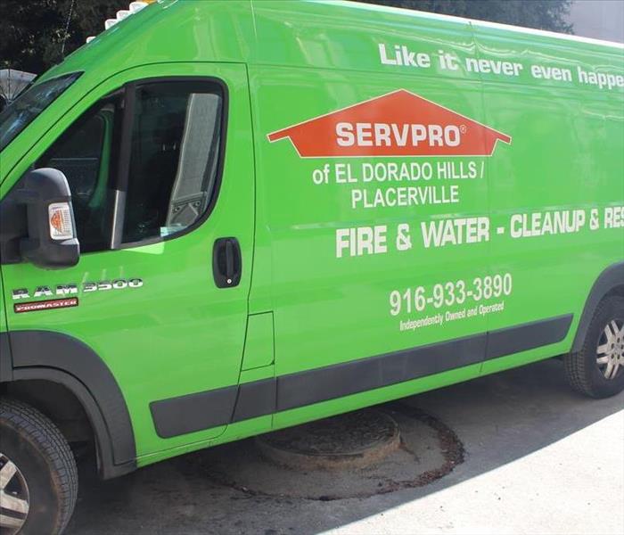 green servpro company van